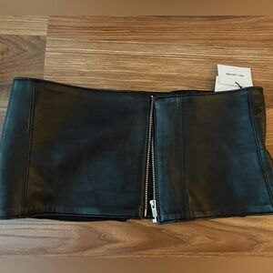 ZARA Leather Corset Cummerbund